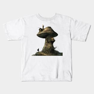 The Sorcerer's Mushroom Sanctuary Kids T-Shirt